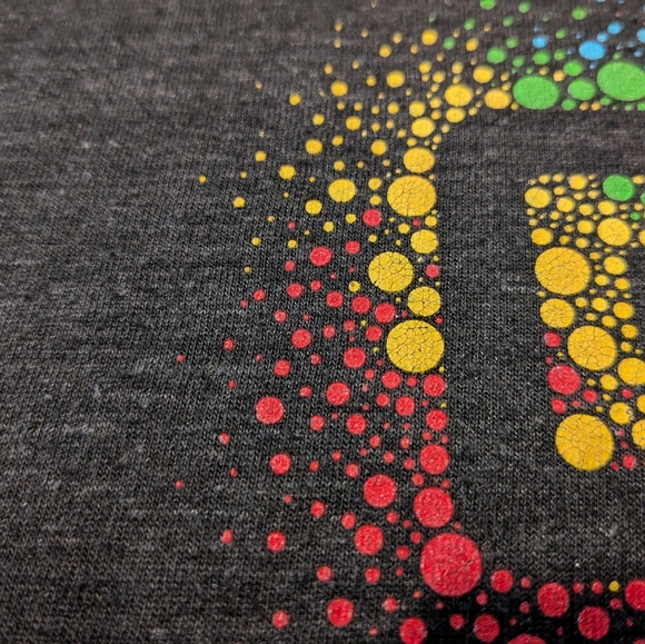 Square Cash App Corporate Pride Rainbow Dark Gray Tee in Medium - Picture 6 of 13
